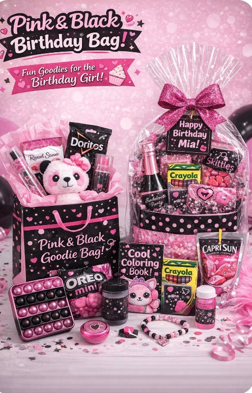 Boys and girls birthday goodie bag